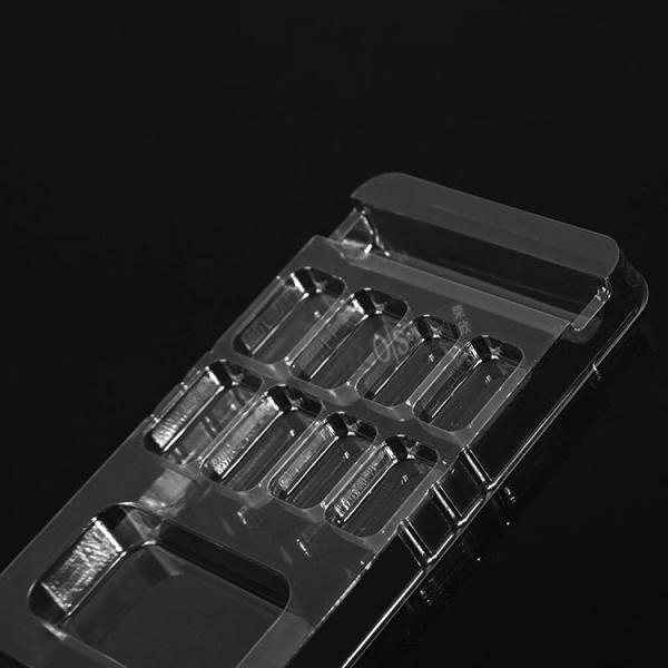 Customized Rectangular Blister False Nail Packaging PET Plastic Fake Nail Packaging