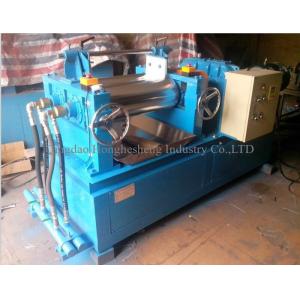 18KW Two Roll Open Rubber Mixing Mill 250mm Reclaimed Rubber Sheet Machine