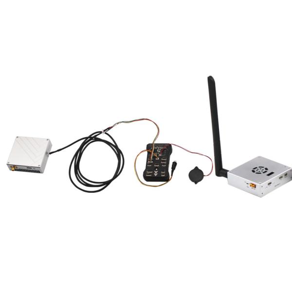 Quality 30km Wireless Range UAV Video and serial data Transmitter For Pixhawk Telemetry And PTZ control Signal for sale