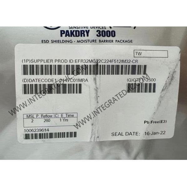 Wireless Communication Module EFR32MG22C224F512IM32-C 106.7dBm RF Transceiver IC