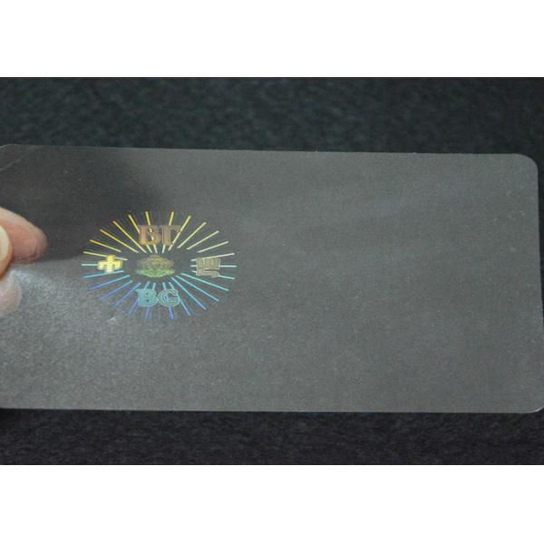 Adhesive Type Holographic Security Stickers 86 X 54mm Water Based On Glue