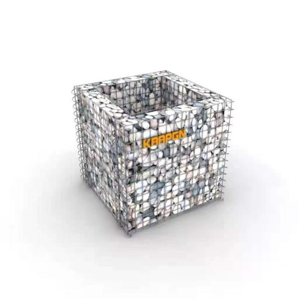 1x1x1m Square Hole Gabion Wire Mesh Embankment Protection