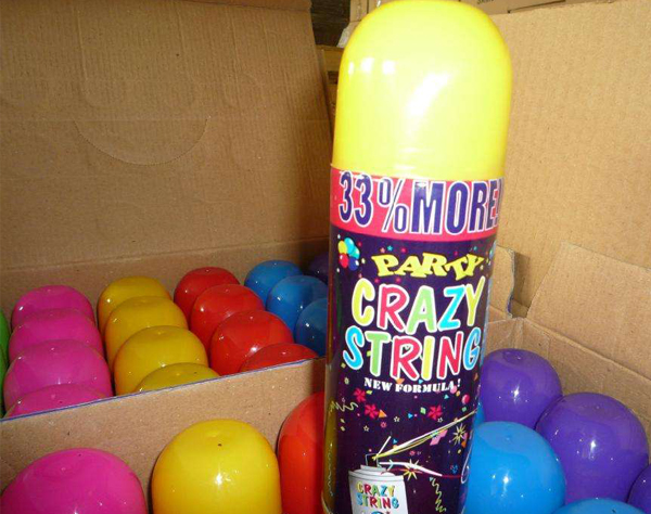 250ml Purple / Green Party String Spray High Visible For Festive Occasions