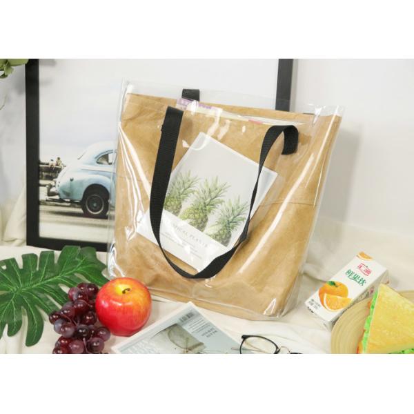Quality Recyclable Transparent PVC Tote Bag Eco Friendly for sale