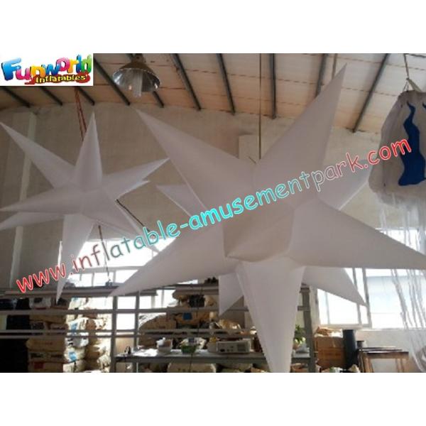 Multicolor Club Inflatable Lighting Decoration Star 1.5 Meter With Blower