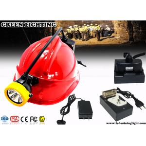 10000 Lux Rechargeable LED Headlamp With RGB Warning Light Explosion Proof