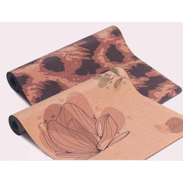 Wholesale Custom Yoga Mats Ecological Non-slip Fitness Gym Handle Bag Cork Carry