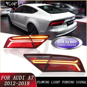 12V Audi A7 Taillight Assemblies Modified With LED Water Steering Rear Tail Lamp