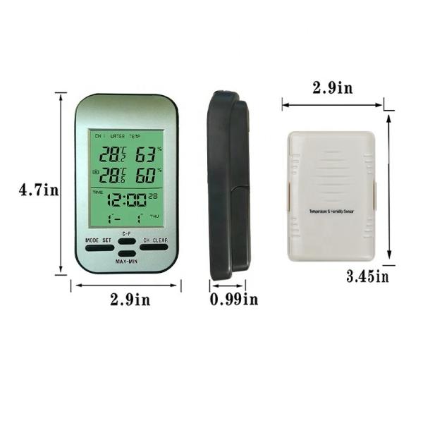 Quality 12/24 Hour Time And Calendar Function Wireless Weather Station LCD Display Data Update 40s for sale