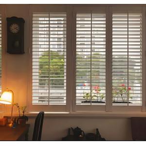 Cordless Vinyl Blinds for Home Office Light Blocking Noise Reduction