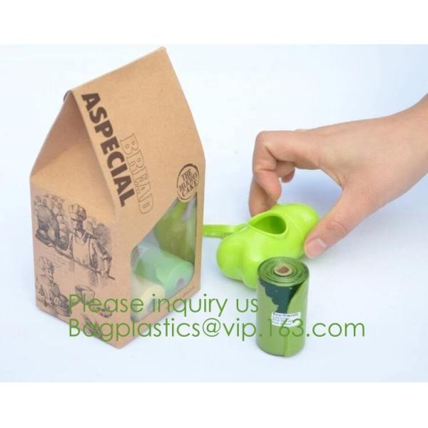 custom size 100% biodegradable EN13432 compostable trash bags from China factory