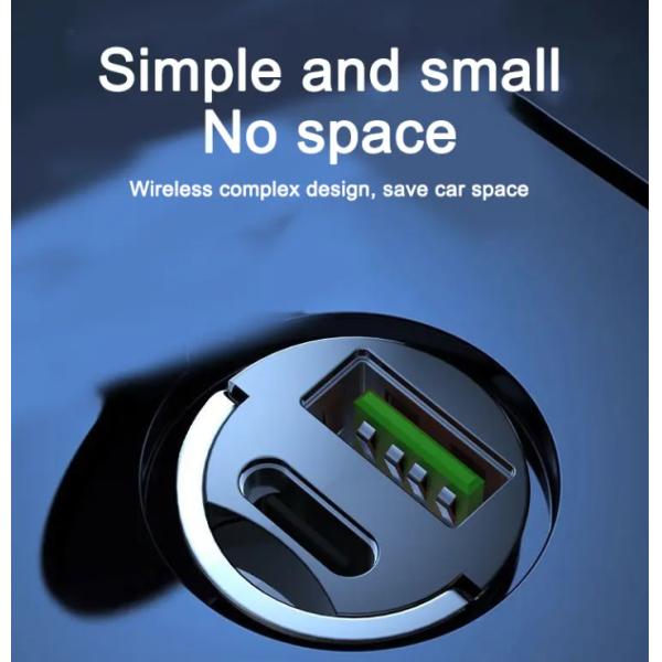 Car Phone Charger Metal Pull Ring PD30W USB Car Charger Super Fast Charge QC 3.0