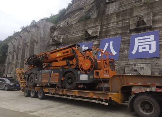 Tunnel Construction Arch Installation Trolley 13kw Rock Drill Arch Installation