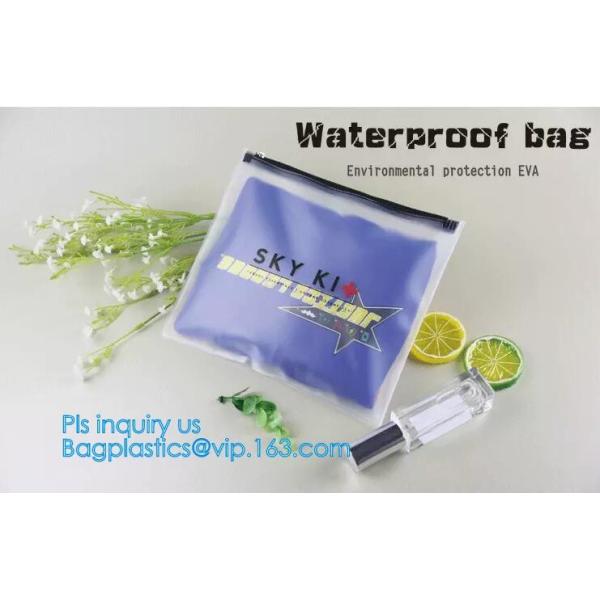 Eco-friendly Clear Travel EVA Cosmetic Bag with Slider Zipper Closure, matte