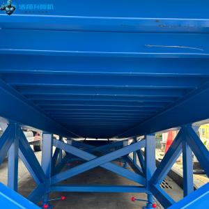 10t CE /ISO Blue Portable Container Loading Unloading Hydraulic Mobile Yard Ramp