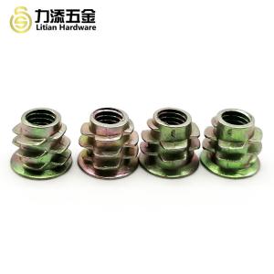 Spheroidizing Wood Insert Lock Nut , DIN Threaded Hex Drive Insert