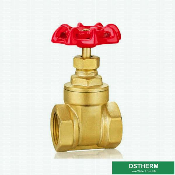 Cast Iron Handle Customized Brand Brass Gate Valve Double Female Heavier type