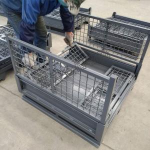 Convenient And Efficient Storage Stackable Pallet Cages 50mm X 50mm Mesh