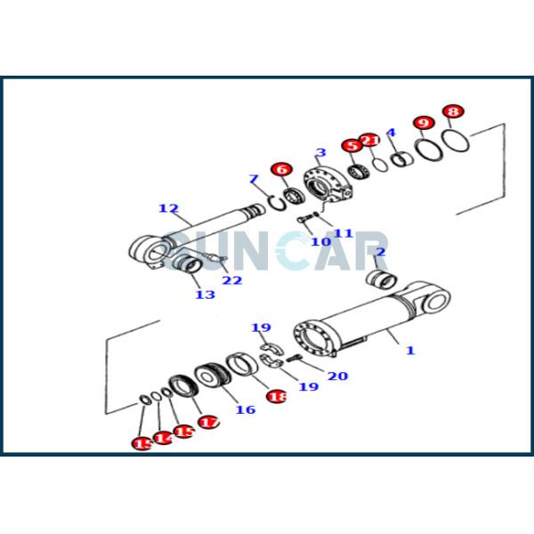 707-99-73140 7079973140 Dump Cylinder Seal Repair Kit for KOMATSU Loader Compactor