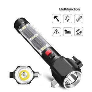 FL017 Solar Power LED Flashlight Torch 8 Hours Lighting Period 0.31kg Product