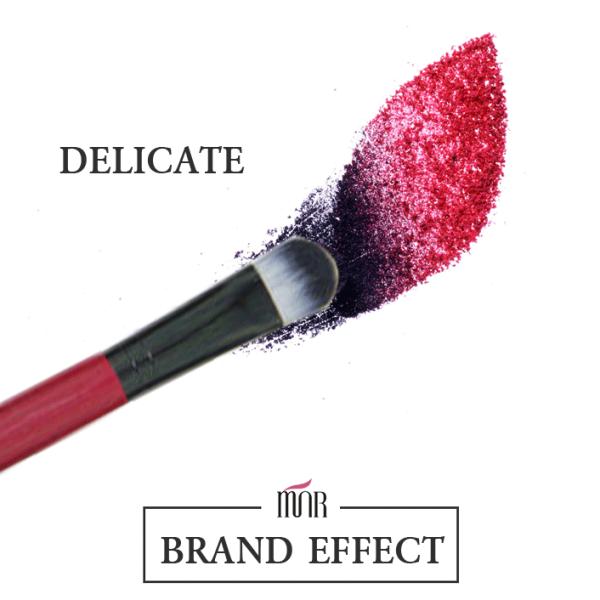 Nylon Hair Concealer Blending Brush With Red Wood Handle And Black Ferrule