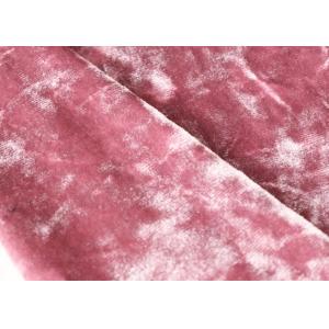 Sofa Crushed Upholstery Polyester Velvet Fabric Tear Resistant