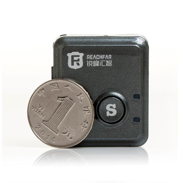 Quality Coin size mini gps tracker for car with sos alarm vibration alarm rf-v8s for sale