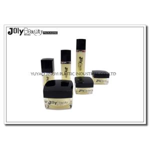 Wholesale Yellow Square Empty Makeup Containers Cosmetic Jars With Lids , 30ml 10ml from china suppliers