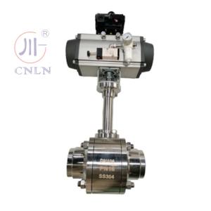 CF3/CF8 DN15/DN20 SS304/SS316 Cryogenic Pneumatic Ball Valve For LNG/LOX/LN2/LAR