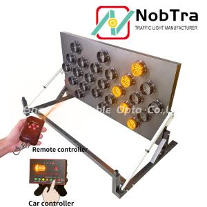 Safe Warning Function IP54 LED Arrow Board With Double Push Arrow Board