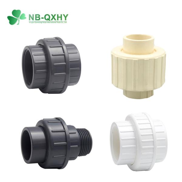 Complete Size Customized Request UPVC CPVC Socket Thread Union Coupling for