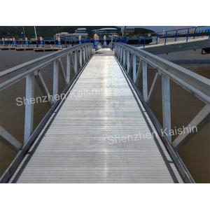 Strong Loading Capacity Aluminum Gangway Dock Ramp For Floating Pontoon