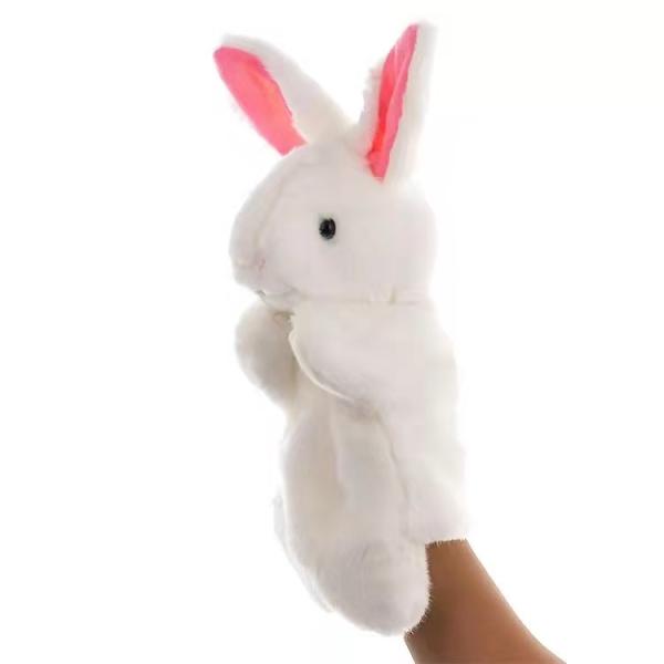 Quality 100% PP Cotton Rabbit Puppet Plush Toys Early Education Plush Hand Puppet for sale