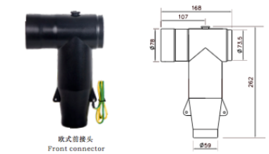 630A European Electric Cable Accessories Screened Front Separable Connector