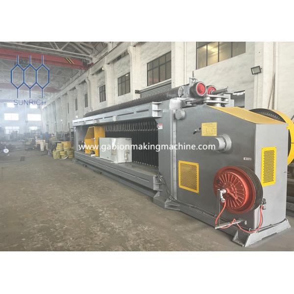 Quality 3.0mm 66x88mm Gabion Mesh Machine PLC Control System for sale