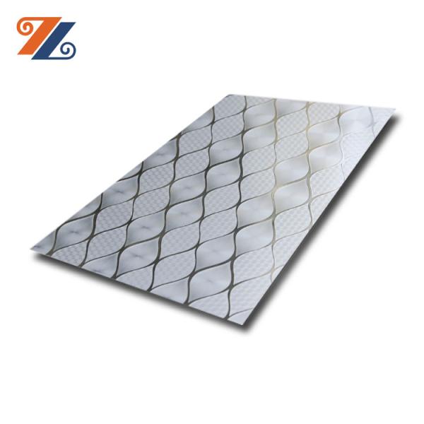 Custom 201 304 Embossed Decorative Stainless Steel Sheets Pattern