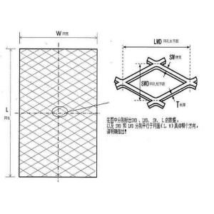Architectural Industrial Small Hole Expanded Wire Mesh Diamond Concrete