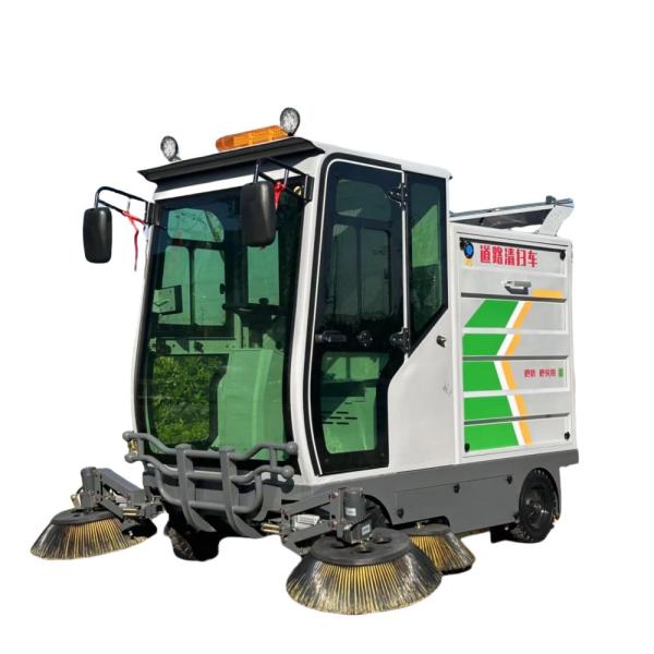 Pure Electric Five Brush Sweeper Cleaning Machine for Outdoor Working Automatic