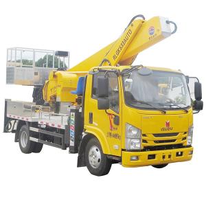 Wholesale Philippines KV100 ISUZU Hydraulic Telescopic Boom Elevating High Altitude Working Height Aerial Work Platform Truck 33 Meter from china suppliers