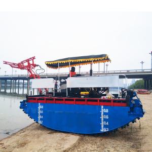 River And Swamp Amphibious Weed Harvester For Cutting Weed Water Hyacinth