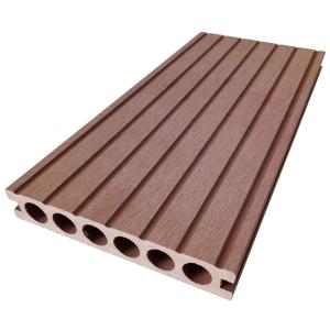 Grooves Round Hole 140mm 25mm Hollow Wpc Floor