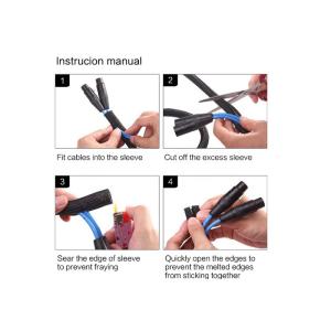 Halogen Free Polyester Self Wrap Split Braided Sleeving