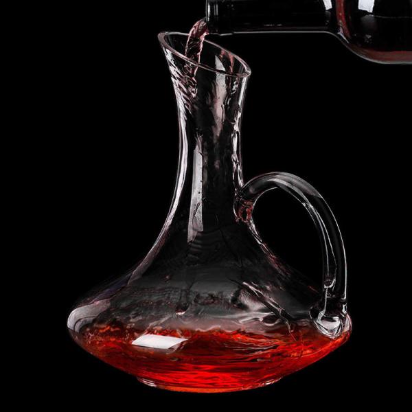 Bulk Wholesale Handcrafted Lead-Free Crystal Wine Decanter Aerator | 1500mL Distributor-Ready Carafe