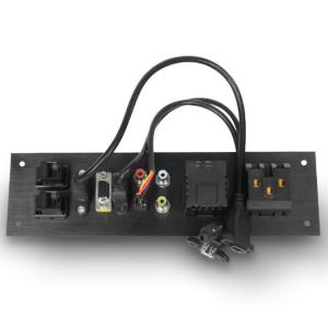 USB Charging Office Station Screen Socket / Aluminum Power Panel Socket