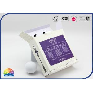 Custom Silver Stamped Folding Paper Box Visible Die Cut Window