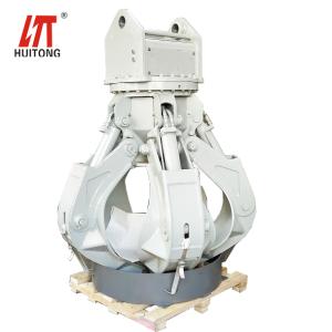 5-9 Ton Excavator Compatible Huitong Orange Peel Grab Ideal for Scrap / Waste Handling Customized and CE Approved