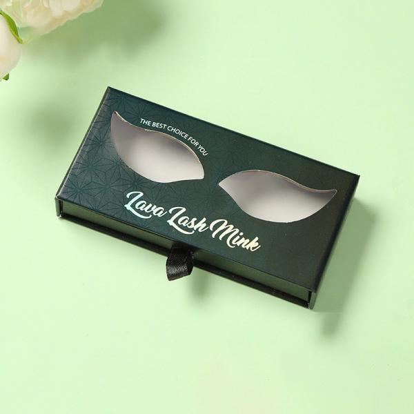 Quality Customized eyelash storage box pull-out false eyelash packaging box UV printing process beauty eyelash gift box for sale