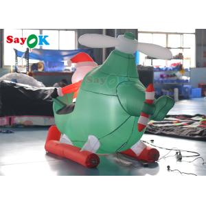 Digital Printing Inflatable Snowman Christmas Decoration Wear Resistant