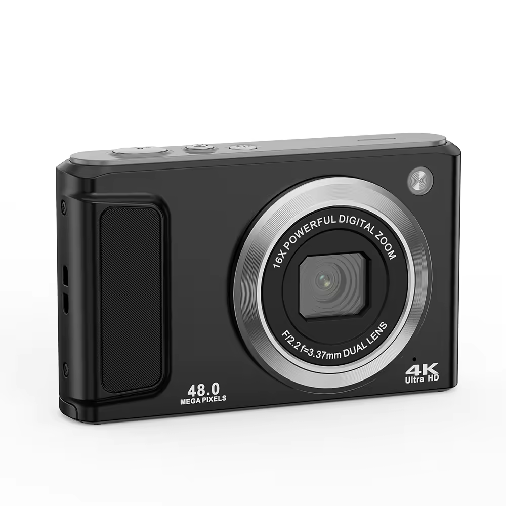 Retro Compact 4K Kids Digital Camera Video Recording Long Lasting Battery