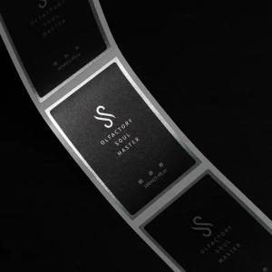 OEM Perfume Bottle Sticker Label Custom Logo CMYK Print Die Cut Stickers